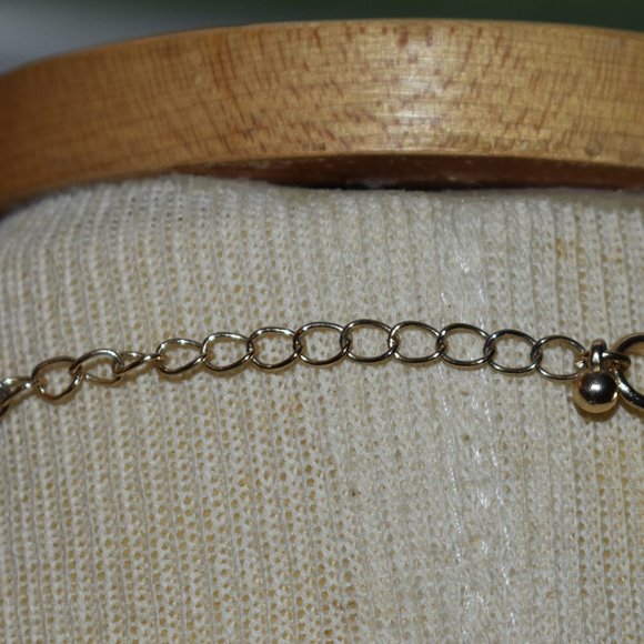 Turquoise & Gold-Plated Double Strand Necklace w/ Matching Earrings - Picture 7 of 11